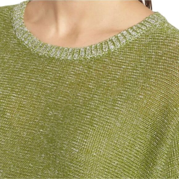 Eileen Fisher Organic Linen Sweater S Quiet Luxury Minimalist Capsule Coastal - Picture 6 of 13